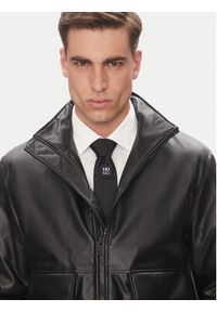 Hugo - HUGO Kurtka z imitacji skóry Bono2511 50530772 Czarny Regular Fit. Kolor: czarny. Materiał: skóra #3