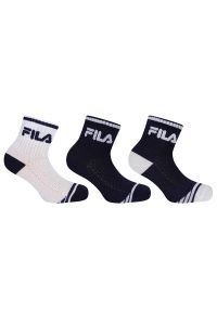 Fila 3-pak skarpetek dla chłopca Quarter biały/granat 27-30. Kolor: niebieski, biały, wielokolorowy