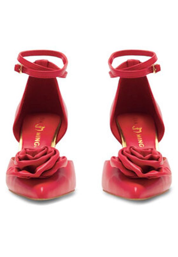 Eva Minge Szpilki ROSE-V1520-15 Czerwony. Kolor: czerwony. Materiał: skóra. Obcas: na szpilce