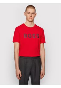 BOSS - Boss T-Shirt Tiburt 50430889 Czerwony Regular Fit. Kolor: czerwony. Materiał: syntetyk