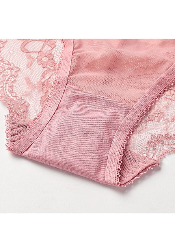 Intica - Koronkowe majtki ażurowe przewiewne na co dzień i specjalne okazje Evon. Kolor: biały. Materiał: koronka. Wzór: ażurowy