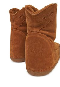 Inuikii Botki Cowboy Emboidery 1002.024.0031 Beżowy. Kolor: beżowy. Materiał: zamsz, skóra