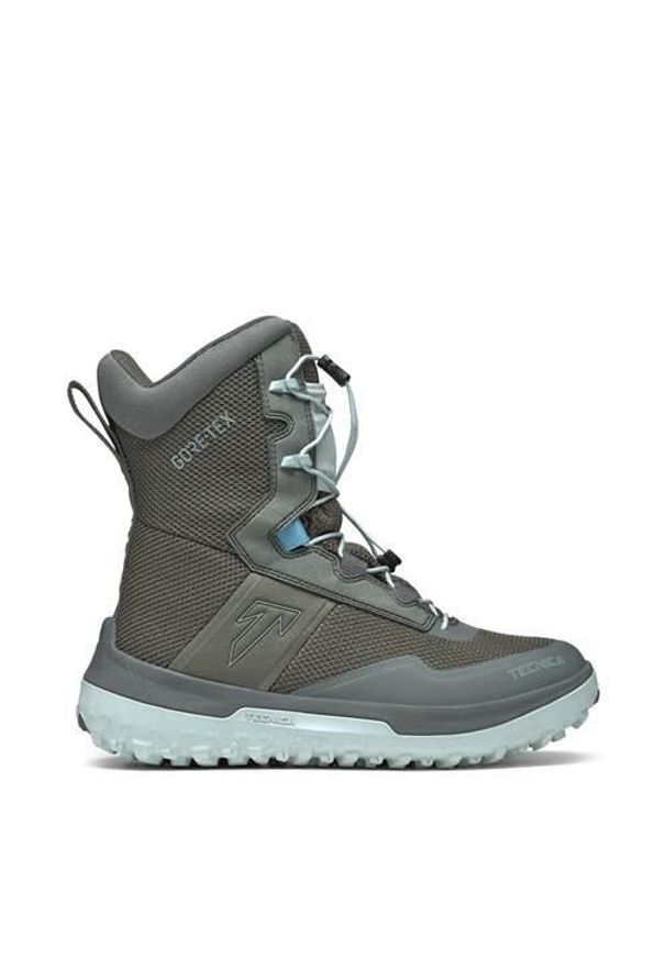 TECNICA - Buty do chodzenia damskie Tecnica Argos Gtx. Wysokość cholewki: za kostkę. Kolor: szary. Materiał: syntetyk, materiał. Szerokość cholewki: normalna. Sport: turystyka piesza