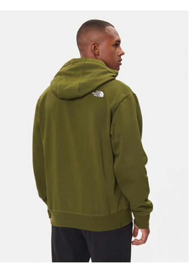 The North Face Bluza Essential NF0A89ES Zielony Regular Fit. Kolor: zielony. Materiał: syntetyk