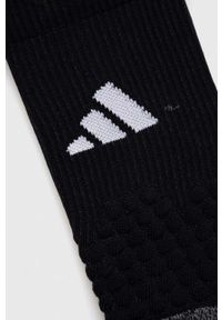 adidas Performance skarpetki. Kolor: czarny. Materiał: skóra, materiał #2