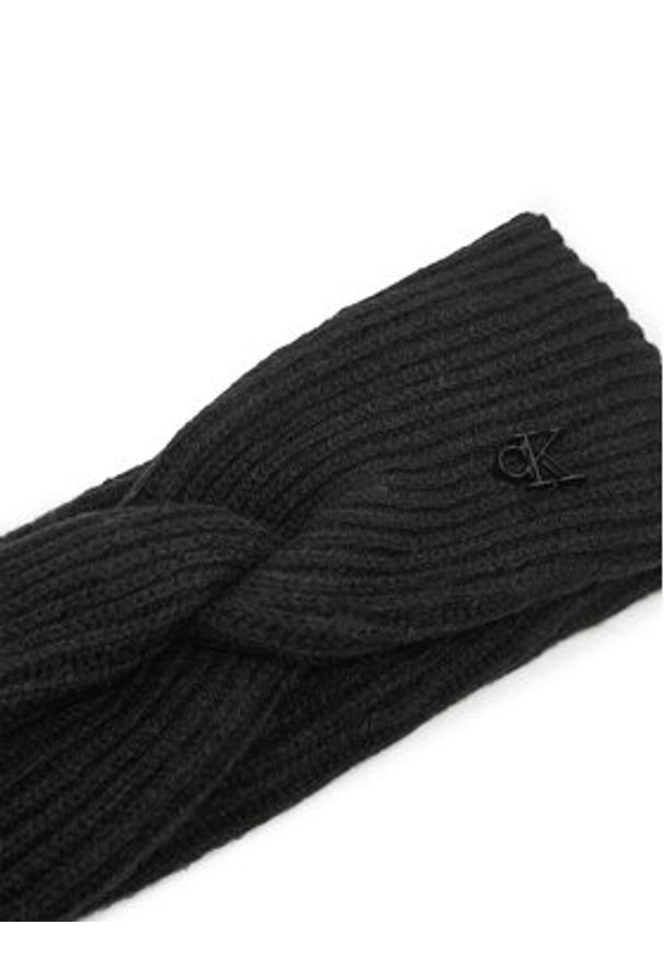 Calvin Klein Opaska materiałowa LV04F8039G Czarny. Kolor: czarny. Materiał: wełna