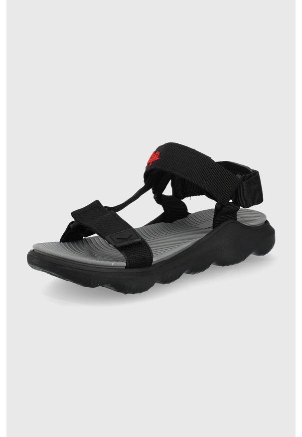 Lee Cooper sandały damskie kolor czarny. Zapięcie: rzepy. Kolor: czarny. Obcas: na obcasie. Wysokość obcasa: niski