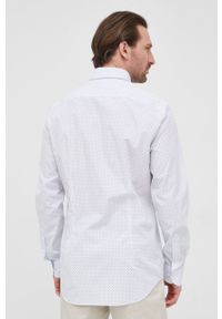 TOMMY HILFIGER - Tommy Hilfiger koszula bawełniana męska kolor biały slim z kołnierzykiem button-down. Typ kołnierza: button down. Kolor: biały. Materiał: bawełna. Długość rękawa: długi rękaw. Długość: długie #3
