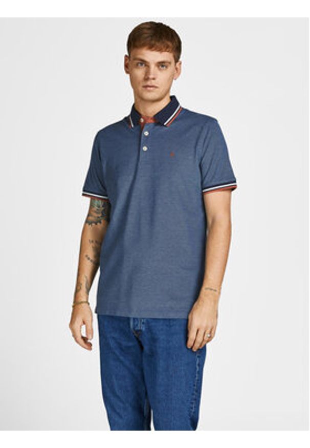 Jack & Jones - Jack&Jones Komplet 2 koszulek polo Paulos 12191216 Kolorowy Slim Fit. Typ kołnierza: polo. Materiał: bawełna. Wzór: kolorowy