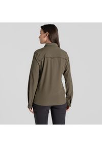 CRAGHOPPERS - Koszula podróżnicza damska Craghoppers NosiLife Pro LS Shirt V. Okazja: na co dzień. Kolor: zielony. Styl: casual