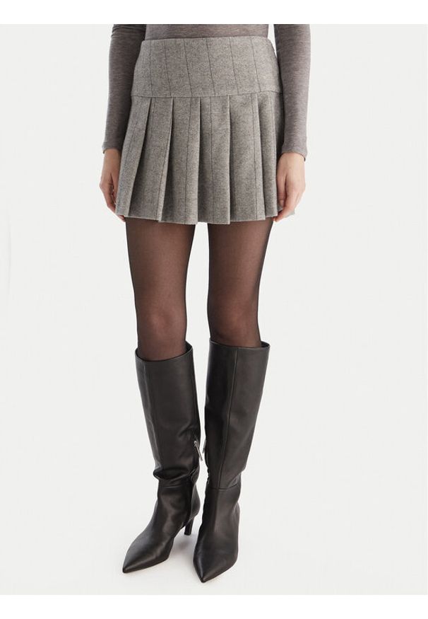 MAX&Co. Spódnica mini Canto 2526106064200 Szary Regular Fit. Kolor: szary. Materiał: syntetyk