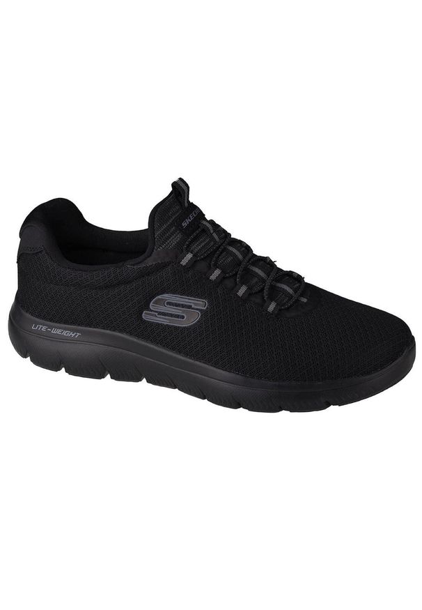 skechers - Buty do chodzenia męskie, Skechers Summits. Zapięcie: bez zapięcia. Kolor: wielokolorowy, czarny. Materiał: materiał, syntetyk. Szerokość cholewki: normalna. Sport: turystyka piesza