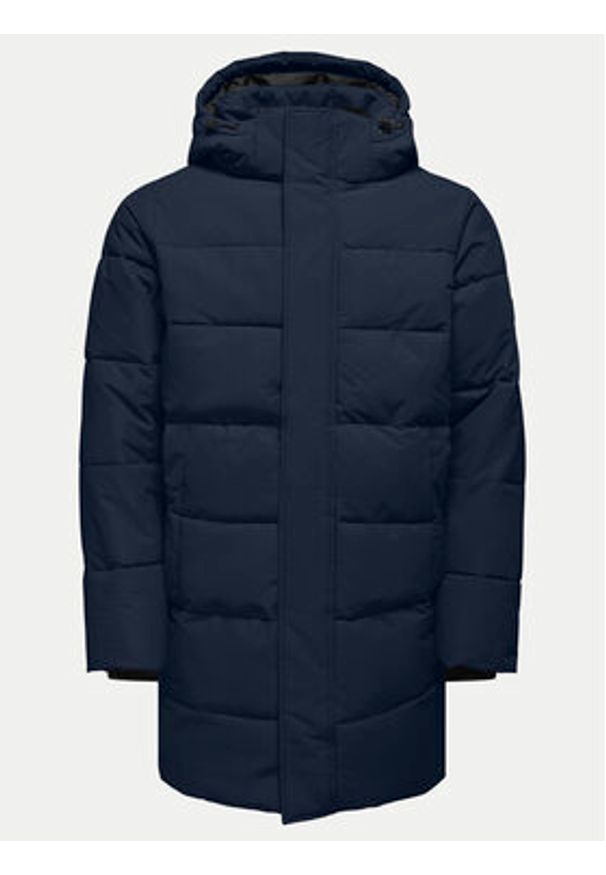 Only & Sons Kurtka zimowa 22020156 Granatowy Regular Fit. Kolor: niebieski. Materiał: syntetyk. Sezon: zima