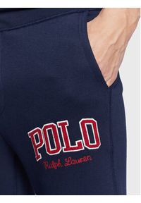 Polo Ralph Lauren Spodnie dresowe 710878607 Granatowy Regular Fit. Kolor: niebieski. Materiał: dresówka, syntetyk #5