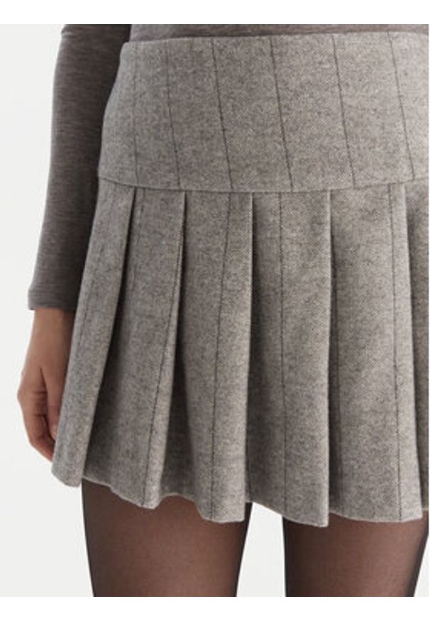 MAX&Co. Spódnica mini Canto 2526106064200 Szary Regular Fit. Kolor: szary. Materiał: syntetyk
