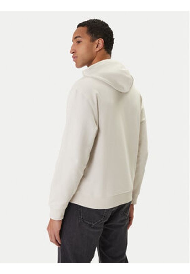 Calvin Klein Jeans Bluza LV04RD243G Beżowy Regular Fit. Kolor: beżowy. Materiał: bawełna