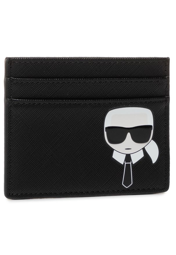 Karl Lagerfeld - Etui na karty kredytowe KARL LAGERFELD - 205W3210 Black. Kolor: czarny. Materiał: skóra