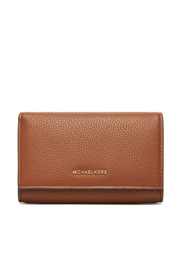 MICHAEL Michael Kors Duży Portfel Damski 32T5GJ6D9L Brązowy. Kolor: brązowy. Materiał: skóra