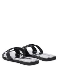 Love Moschino - LOVE MOSCHINO Klapki JA28092G0OIAX000 Czarny. Kolor: czarny. Materiał: skóra #7