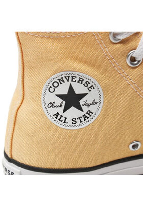 Converse Trampki Chuck Taylor All Star Hi A09826C Żółty. Kolor: żółty. Materiał: materiał