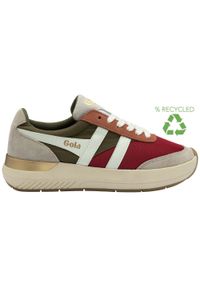 Sneakersy damskie Gola Raven. Kolor: czerwony, zielony, wielokolorowy. Sport: turystyka piesza #1