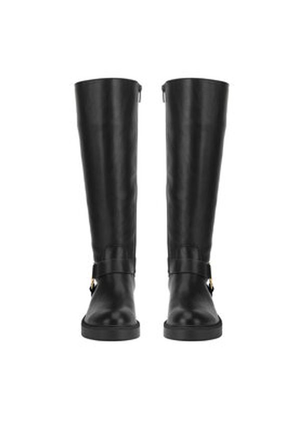 MEXX Oficerki MI001804743W Czarny. Kolor: czarny. Materiał: skóra