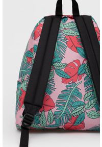 Eastpak Plecak damski kolor różowy duży wzorzysty. Kolor: różowy. Materiał: poliester