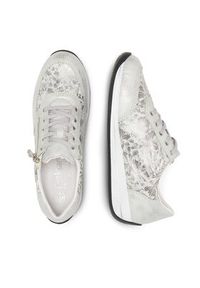Rieker Sneakersy N1112-80 Srebrny. Kolor: srebrny. Materiał: skóra #3
