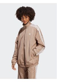 Adidas - adidas Bluza Oversized Track Top IP7143 Brązowy Loose Fit. Kolor: brązowy. Materiał: syntetyk #4