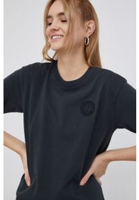 Superdry T-shirt bawełniany kolor czarny. Okazja: na co dzień. Kolor: czarny. Materiał: bawełna. Wzór: nadruk. Styl: casual #4