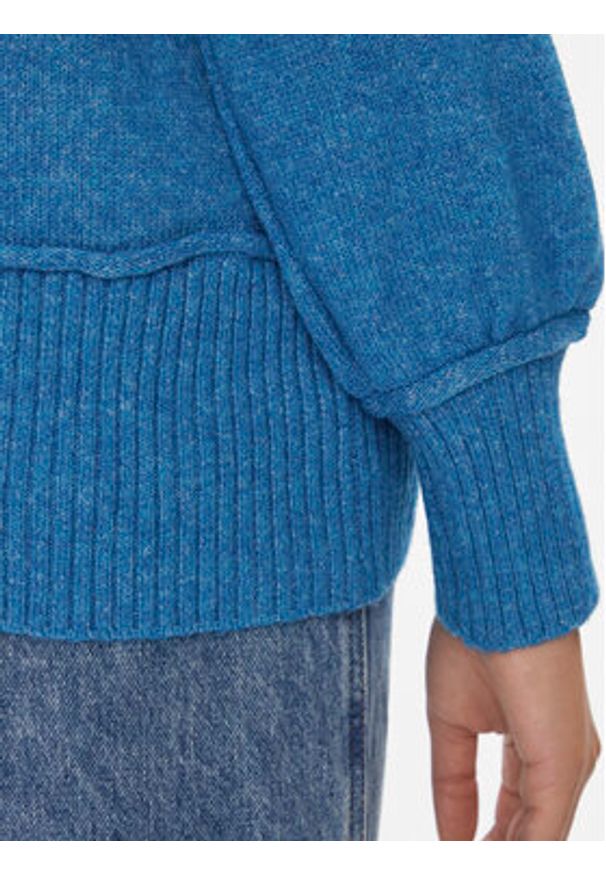 only - ONLY Sweter 15306541 Niebieski Relaxed Fit. Kolor: niebieski. Materiał: syntetyk