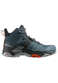 salomon - Buty trekkingowe męskie Salomon X Ultra Mid 4 Gtx. Wysokość cholewki: za kostkę. Zapięcie: sznurówki. Kolor: zielony. Materiał: guma, syntetyk, tkanina, materiał. Szerokość cholewki: normalna. Sport: turystyka piesza