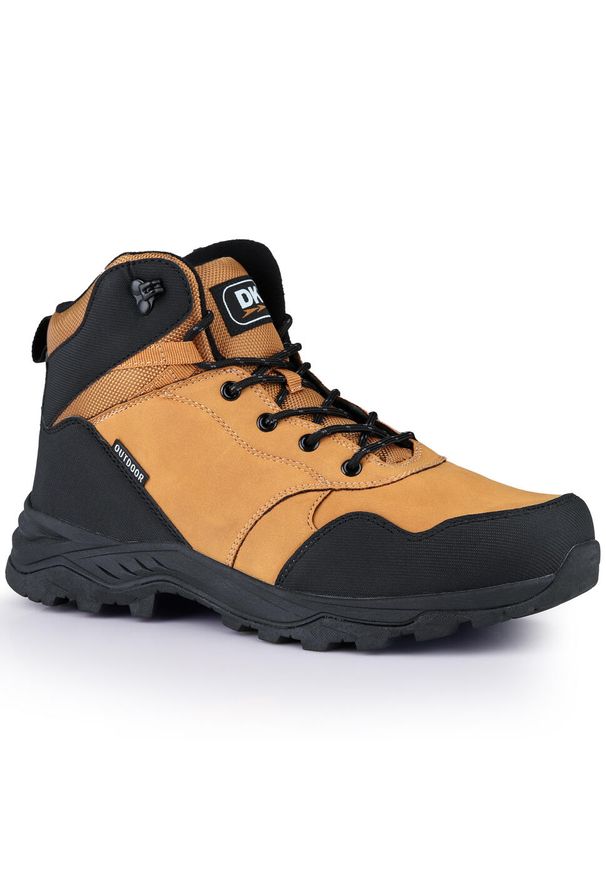 Buty męskie trekkingowe wysokie sportowe DK DIABLO. Kolor: brązowy, czarny, wielokolorowy