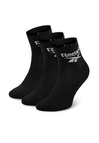 Reebok Zestaw 3 par wysokich skarpet unisex R0427-SS24 (3-pack) Czarny. Kolor: czarny. Materiał: materiał