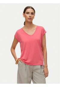 Vero Moda T-Shirt Filli 10247666 Różowy Relaxed Fit. Kolor: różowy. Materiał: syntetyk #1