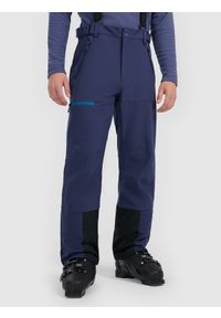 4f - 4F Spodnie narciarskie softshellowe membrana 10000 męskie - granatowe 3XL. Kolor: niebieski. Materiał: softshell, materiał. Sezon: zima. Sport: narciarstwo