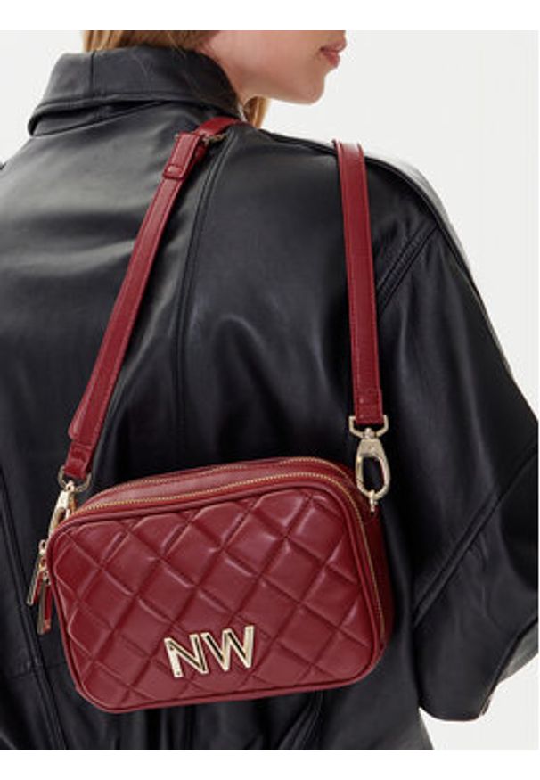 Nine West Torebka CEO-Greenwich-Glam-LX7669 Bordowy. Kolor: czerwony