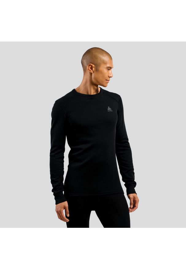 Koszulka termoaktywna męska Odlo ACTIVE WARM ECO. Kolor: szary, wielokolorowy, czarny. Sport: turystyka piesza