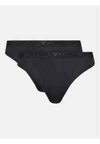 Emporio Armani Underwear Komplet 2 par stringów 163333 4R235 00020 Czarny. Kolor: czarny. Materiał: syntetyk #1