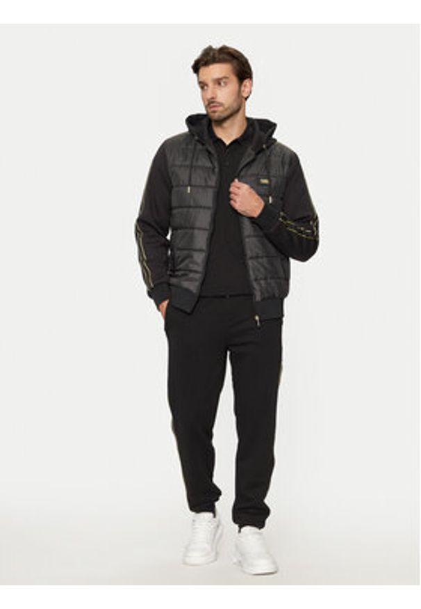 Karl Lagerfeld - KARL LAGERFELD Kurtka przejściowa 505404 551560 Czarny Regular Fit. Typ kołnierza: dekolt w karo. Kolor: czarny. Materiał: syntetyk