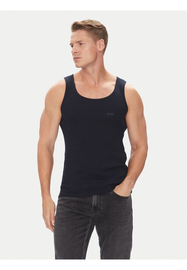 BOSS Komplet 3 tank topów 50542132 Kolorowy Regular Fit. Materiał: bawełna. Wzór: kolorowy
