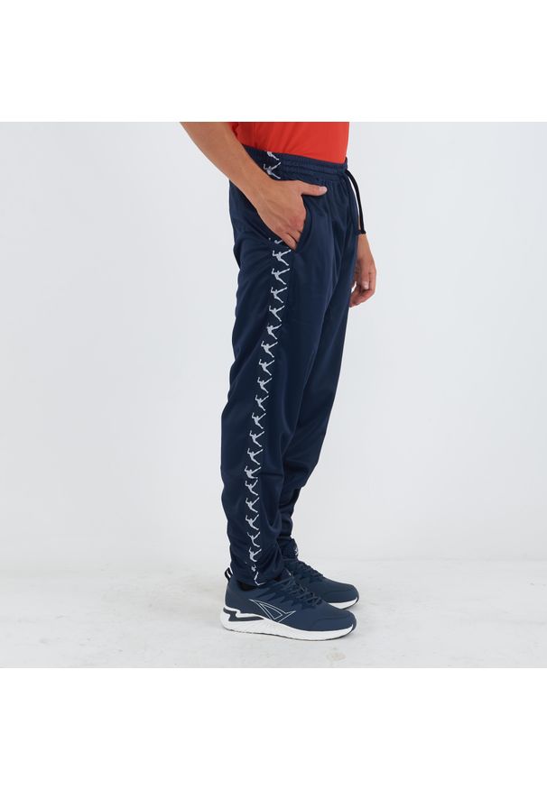 ELPLAYER - Spodnie sportowe z acetatu Pym. Kolor: niebieski. Materiał: dresówka, guma. Styl: sportowy