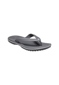 Japonki damskie Crocs Flip. Kolor: szary. Materiał: materiał, syntetyk. Sport: turystyka piesza