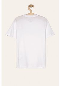 Vans - T-shirt dziecięcy 129-173 cm. Okazja: na co dzień. Kolor: biały. Materiał: bawełna, materiał, dzianina. Wzór: nadruk. Styl: casual #2