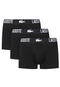 Lacoste Komplet 3 par bokserek 5H2393 Czarny. Kolor: czarny. Materiał: bawełna