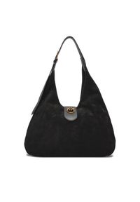 Pinko Torebka Hobo Big PE 24 PLTT 102785 A0YG Czarny. Kolor: czarny. Materiał: zamszowe, skórzane