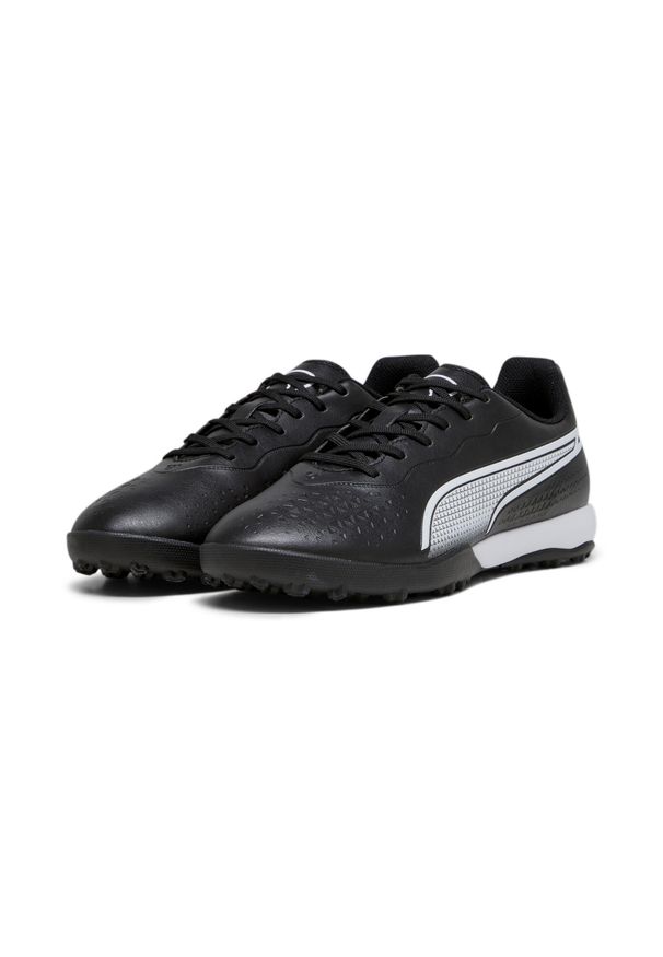 Puma - Buty piłkarskie męskie PUMA King Match Tt. Kolor: wielokolorowy, biały, czarny. Materiał: tkanina, guma, materiał, syntetyk. Sport: piłka nożna