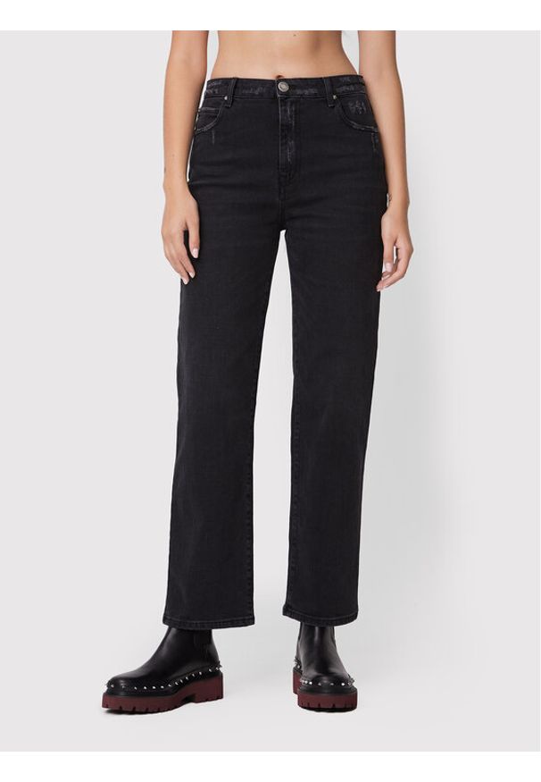 Jeansy Pinko. Kolor: czarny