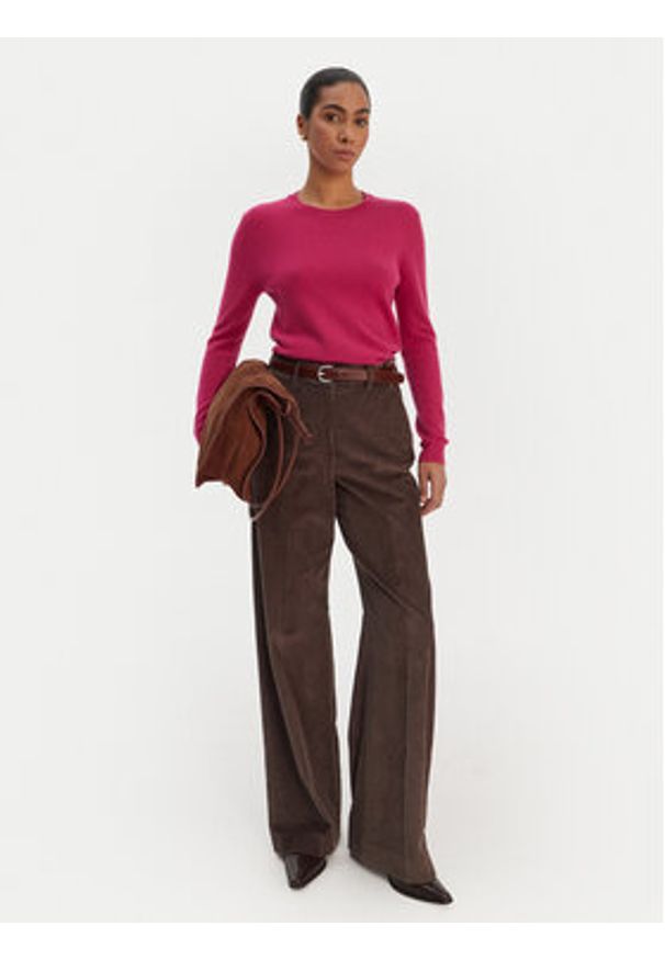 United Colors of Benetton - United Colors Of Benetton Sweter 1002D1K01 Różowy Regular Fit. Kolor: różowy. Materiał: wełna