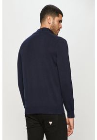 Lacoste - Kardigan AH1957. Okazja: na co dzień. Kolor: niebieski. Materiał: dzianina. Wzór: aplikacja. Styl: casual #3